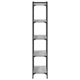 Bookcase 5-Tier Grey Sonoma 80x30x154 cm Engineered Wood 837680