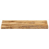Table Top Live Edge 90x40x2.5 cm Solid Wood Rough Mango 370659