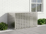 Air Conditioner Cover Silver 110 x 50 x 80 cm Stainless Steel 8014140