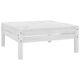 7 Piece Garden Lounge Set Solid Wood Pine White 3082960