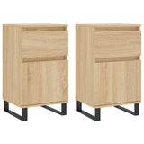 Sideboards 2 pcs Sonoma Oak 40x35x70 cm Engineered Wood 831171
