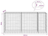 Gabion with 5 mm Wire and 10x10 cm Mesh 250x100x150 cm 3465335