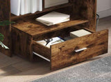 Drawer Cabinet with Wheel Smoked Oak 55 x 45 x 31 cm 869310