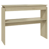 Console Table Sonoma Oak 102x30x80 cm Engineered Wood 808326