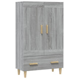 Highboard Grey Sonoma 70x31x115 cm Engineered Wood 817484