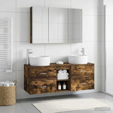 Bathroom Furniture Set 4 pcs Smoked Oak 3407027