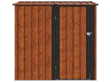 Garden Sheds Brown 153.5 x 86 x 200 cm Metal 42011300