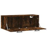 Wall Cabinet Smoked Oak 100x36.5x35 cm Engineered Wood 830161