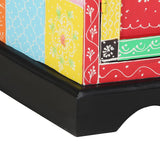 Console Table with Shelf with Door Multicolour 50 x 30 x 70 cm 4017568