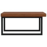 Basin Shelf Wall Mounted Steel and Solid Wood Oak 3302497