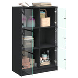 Highboard Black Engineered Wood 68x37x109 cm Highboard 3295851