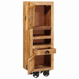 Highboard with Drawer Brown 40 x 30 x 120.5 cm Solid mango wood 4104600