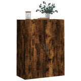 Wall Mounted Cabinet Smoked Oak 69.5x34x90 cm Engineered Wood 834983