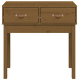 Console Table Honey Brown 76.5x40x75 cm Solid Wood Pine 821752