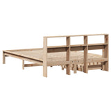 Bookcase Bed without Mattress 160x200 cm Solid Wood Pine 3309803