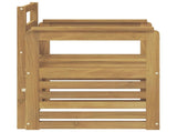 2 Piece Outdoor Sofa Set Solid Acacia Wood White 3439081