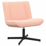 Swivel Chair Pink 63 x 75 x 76 cm Sheepskin 42007336