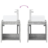 Bathroom Furniture Set 2 pcs Concrete Grey Engineered Wood 3404047
