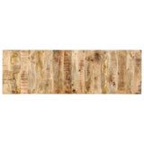 ZNTS Headboard 160 cm Solid Rough Wood Mango 4017503