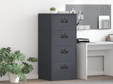 File Cabinet Anthracite 45.5 x 42 x 139 cm Cold-Rolled Steel 891624