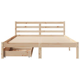Bed Frame without Mattress 140x200 cm Solid Wood Pine 3301540