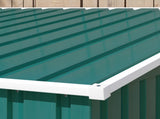 7 x 5ft Galvanised Metal Shed, with Sliding Door - Green T3398P314177