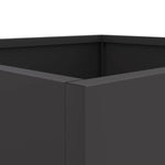 ZNTS Planter Black 42x40x39 cm Cold-rolled Steel 841547