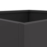 Planter Black 49x47x46 cm Steel 841559