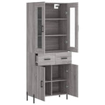 Highboard Grey Sonoma 69.5x34x180 cm Engineered Wood 3198543