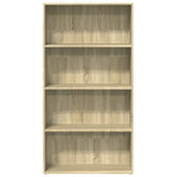 Bookcase Sonoma Oak 80x30x152 cm Engineered Wood 857942