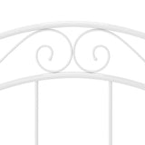 Bed Frame without Mattress White Metal 90x200 cm 324989