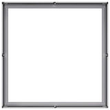 Planter 100x100x30 cm Galvanised Steel 860813
