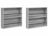 Magazine Rack 2 pcs Grey Sonoma 60 x 12 x 70 cm Engineered Wood 890835