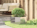Planter Silver 60 x 60 x 35 cm Stainless Steel 883742