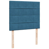Box Spring Bed with Mattress Blue 120x200 cm Velvet 3290886