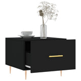 Coffee Table Black 50x50x40 cm Engineered Wood 829366