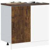 Kitchen Base Cabinet Porto Smoked Oak Engineered Wood 854303