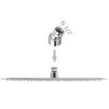 Rain Shower Head 2 pcs Stainless Steel Ø 40 cm 275937