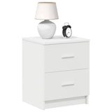 Bedside Cabinet with 2 Drawers White 40x36x50 cm 858785