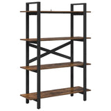 Bookshelf Smoked Oak 100 x 33.5 x 140 cm Engineered Wood 883942