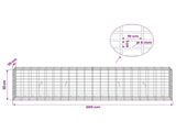 Gabion with 5 mm Wire and 5x10 cm Mesh 200x30x50 cm 3464614