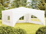 Folding Party Tent with Sidewalls White 3x3 m 93524