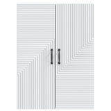 Wall-Mounted Cabinet White 66 x 34.5 x 90 cm Engineered Wood 898565