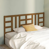 Bed Headboard Honey Brown 206x4x100 cm Solid Wood Pine 817863