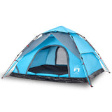 ZNTS Camping Tent Dome 5-Person Blue Quick Release 4004186