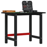 Workbench Dark Brown 100x60x81.5 cm Solid Wood Oak 3309672