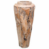 Decoration Vase 40x100 cm Solid Teak Wood 285209
