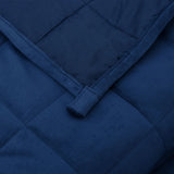 Weighted Blanket Blue 220x240 cm King 15 kg Fabric 3154864