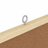 Bulletin Board Folding Brown 100 x 100 x 1.4 cm Solid pine wood 42015931
