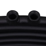 Black Bathroom Central Heating Towel Rail Radiator Curve 480x480mm 141912